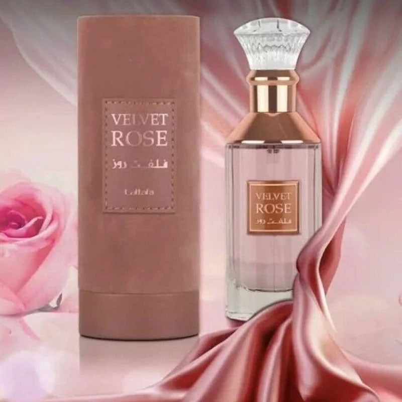 Lattafa Original refreshing VELVET ROSE perfume, for Women, Premium quality Dubai Arabic fragrance edp - 100 ml