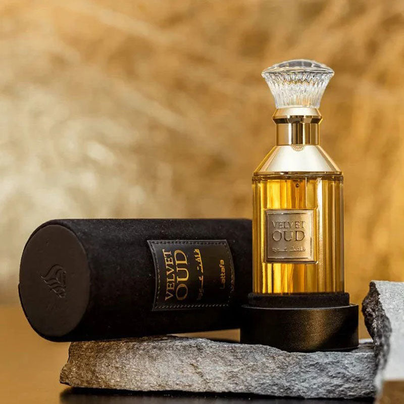 Lattafa Original refreshing VELVET OUD perfume, for Unisex, Premium quality Dubai Arabic fragrance edp - 100 ml
