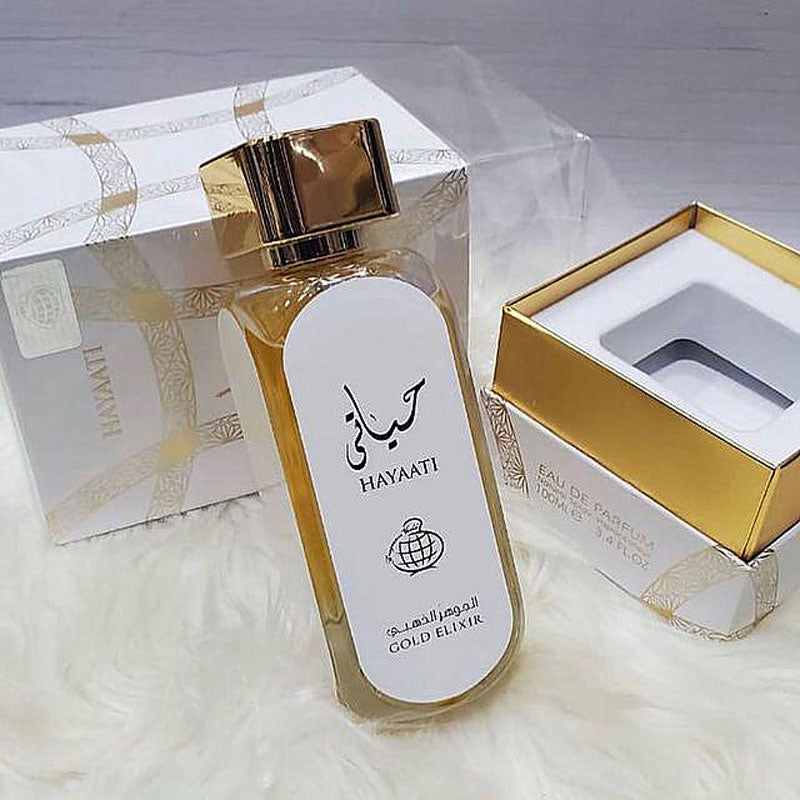 Lattafa HAYAATI Gold, 100 ml unisex EDP perfume for men and women, Arabic Dubai Fragrance
