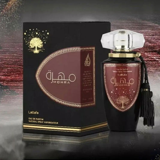 Lattafa Original refreshing MOHRA perfume, for Unisex, Premium quality Dubai Arabic fragrance edp -100 ml