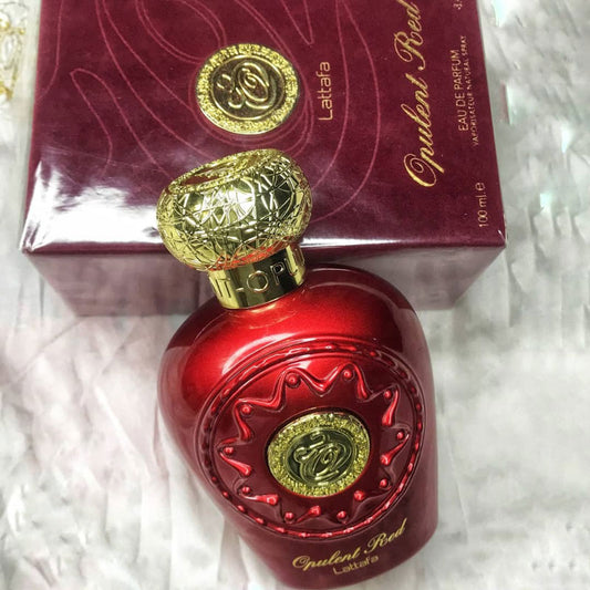 Lattafa OPULENT RED, 100 ml unisex EDP perfume for men and women, Arabic Dubai Fragrance