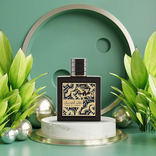 Lattafa QAED AL FURSAN BLACK perfume, for Unisex, Premium quality Dubai Arabic fragrance edp - 100 ml