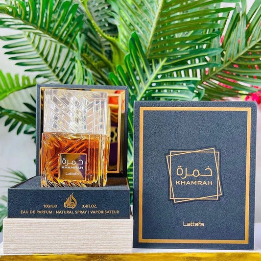 Lattafa Original refreshing perfume KHAMRAH for Unisex, Premium quality Dubai Arabic fragrance edp - 100 ml