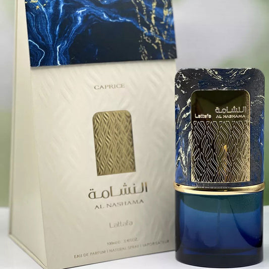 Lattafa Original refreshing perfume AL NASHAMA CAPRICE for Unisex, Premium quality Dubai Arabic fragrance edp - 100 ml