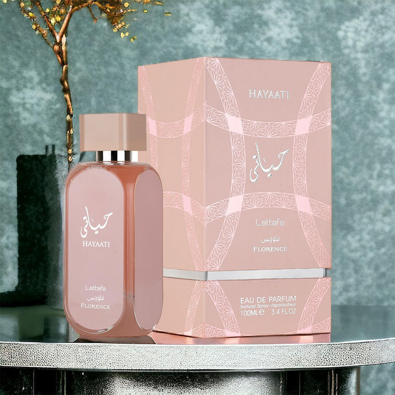Lattafa HAYATI FLORENCE , 100 ml edp for Women, Premium quality Dubai Arabic perfume