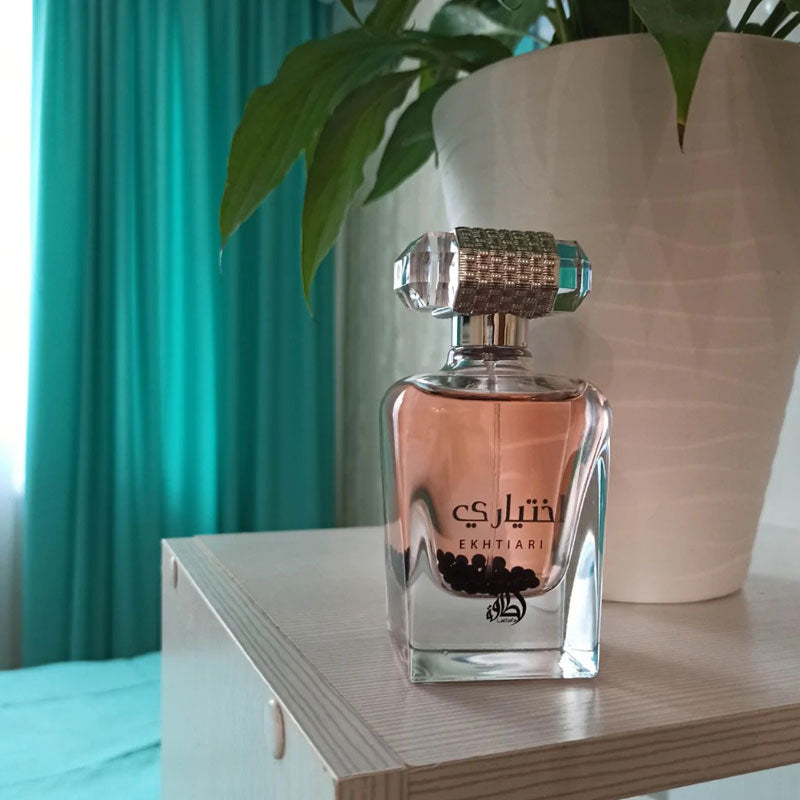 Lattafa EKHTIARI, 100 ml unisex EDP perfume for men and women, Arabic Dubai Fragrance