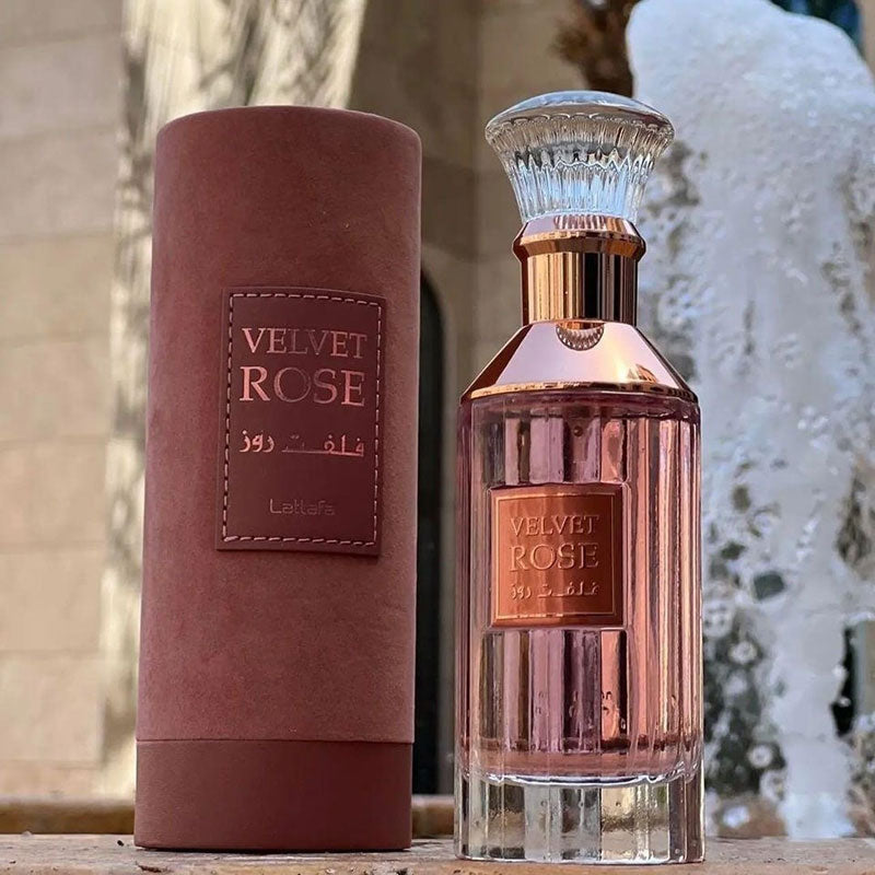Lattafa Original refreshing VELVET ROSE perfume, for Women, Premium quality Dubai Arabic fragrance edp - 100 ml
