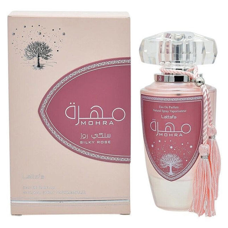 Lattafa Original refreshing MOHRA SILKY ROSE perfume, for Women, Premium quality Dubai Arabic fragrance edp - 100 ml