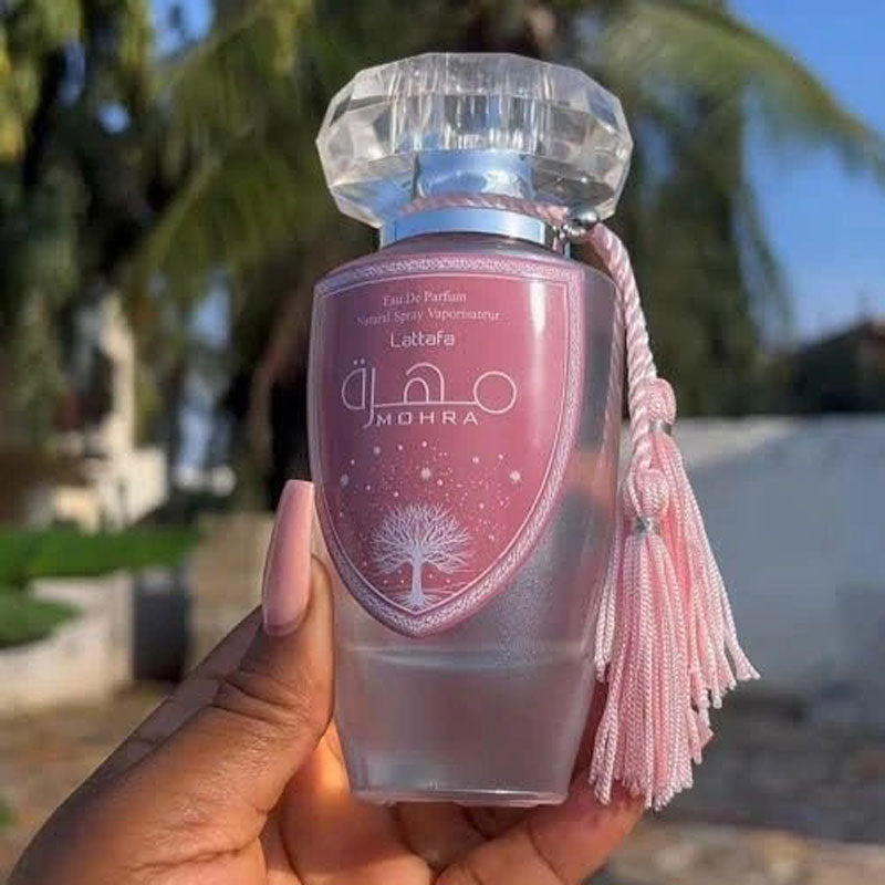 Lattafa Original refreshing MOHRA SILKY ROSE perfume, for Women, Premium quality Dubai Arabic fragrance edp - 100 ml