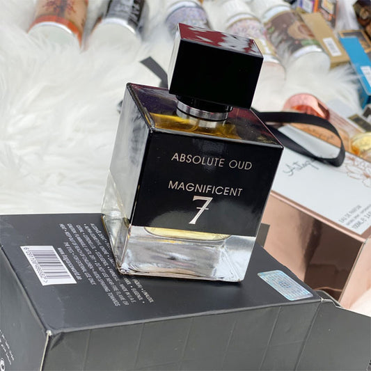MAGNIFICENT 7 ABSOLUTE OUD by Fragrance World, 100 ml edp for Men, original dubai arabic perfume spray