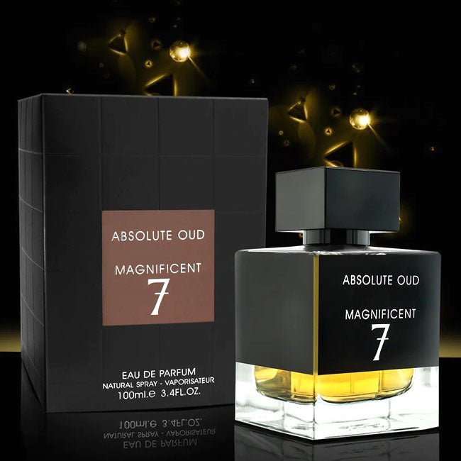 MAGNIFICENT 7 ABSOLUTE OUD by Fragrance World, 100 ml edp for Men, original dubai arabic perfume spray