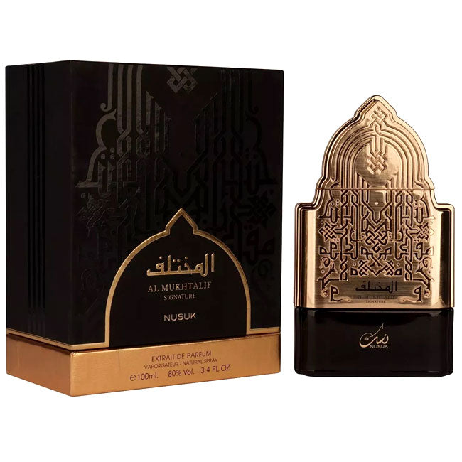 Nusuk AL MUKHTALIF SIGNATURE, 100 ml extrait de parfum for Men, original dubai arabic perfume spray