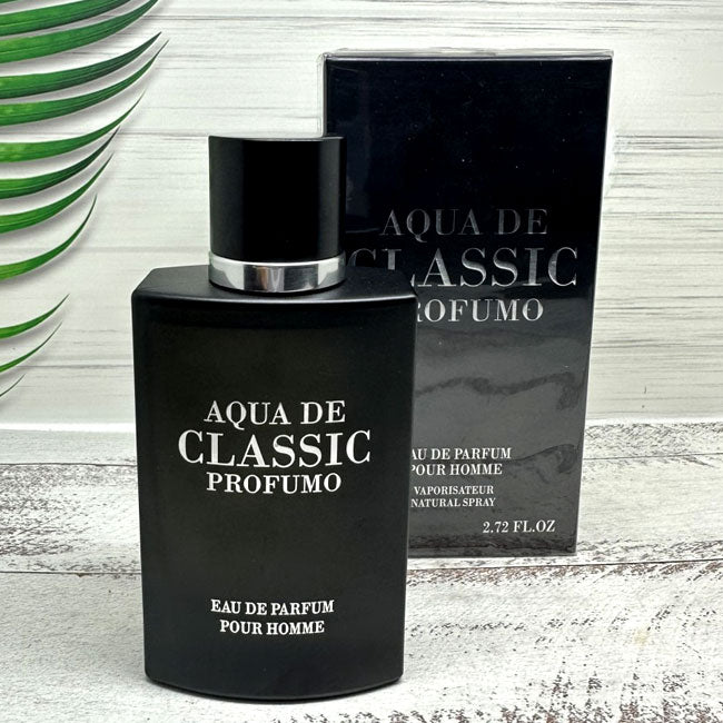 AQUA DE CLASSIC HOMME BLACK by Fragrance World, 80 ml edp for Men, original dubai arabic perfume spray