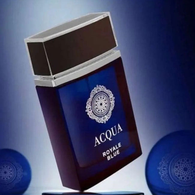 ACQUA ROYAL BLUE by Fragrance World, 100 ml edp for Men & Women, original dubai arabic perfume spray