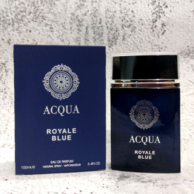 ACQUA ROYAL BLUE by Fragrance World, 100 ml edp for Men & Women, original dubai arabic perfume spray