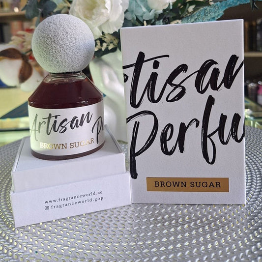 ARTISIAN PERFUMERY BROWN SUGAR by Fragrance World, 80 ml edp for Men & Women, original dubai arabic perfume spray