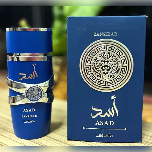 Lattafa ASAD ZANZIBAR, 100 ml edp for Men, original arabic perfume spray