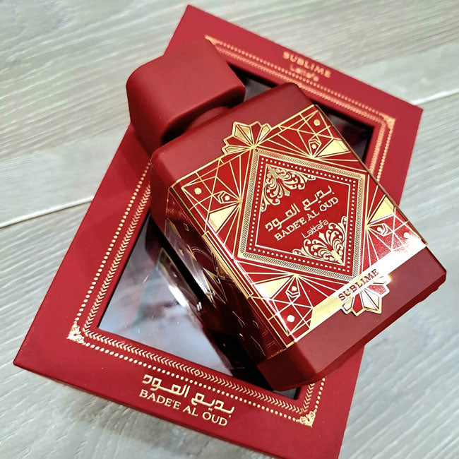 Lattafa BADEE AL OUD SUBLIME RED, 100 ml edp for Men & Women, original arabic perfume spray