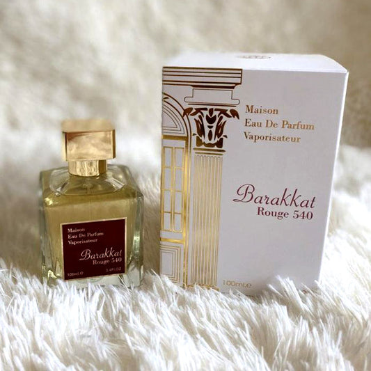 BARAKKAT ROUGE 540 by Fragrance World, 100 ml edp for Men & Women, original dubai arabic perfume spray