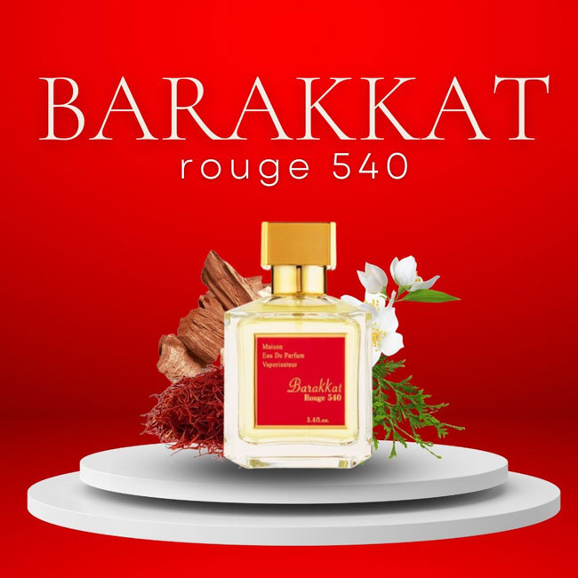 BARAKKAT ROUGE 540 by Fragrance World, 100 ml edp for Men & Women, original dubai arabic perfume spray