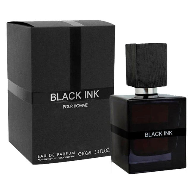 BLACK INK POUR HOMME by Fragrance World, 100 ml edp for Men, original dubai arabic perfume spray