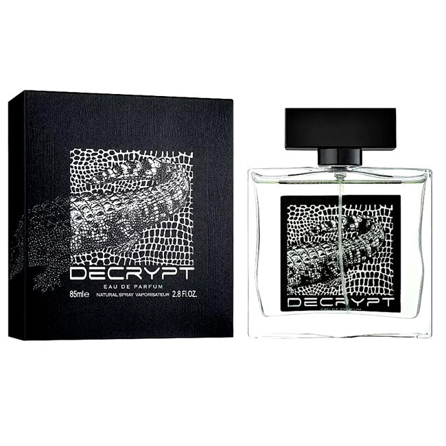 DECRYPT by Fragrance World, 85 ml edp for Men, original dubai arabic perfume spray