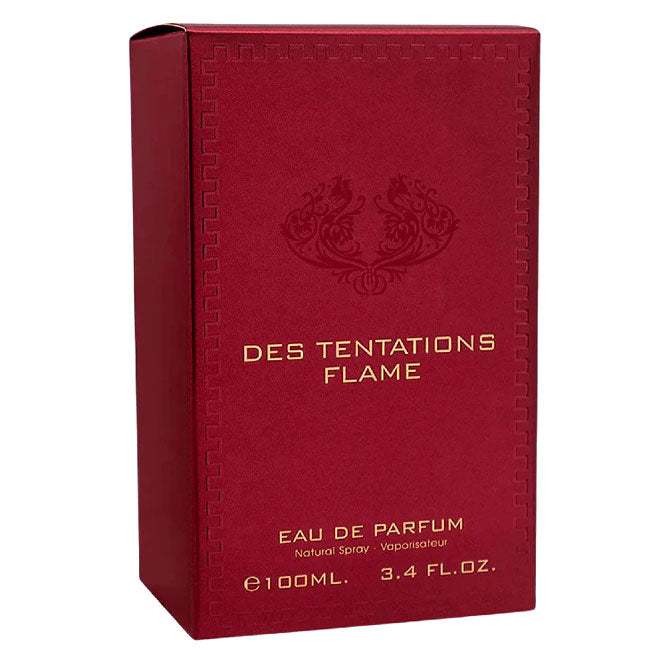 DES TENTATIONS FLAME by Fragrance World, 100 ml edp for Men & Women, original dubai arabic perfume spray