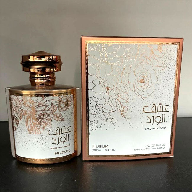 Nusuk ISHQ AL WARD, 100 ml edp for Men & Women, original dubai arabic perfume spray