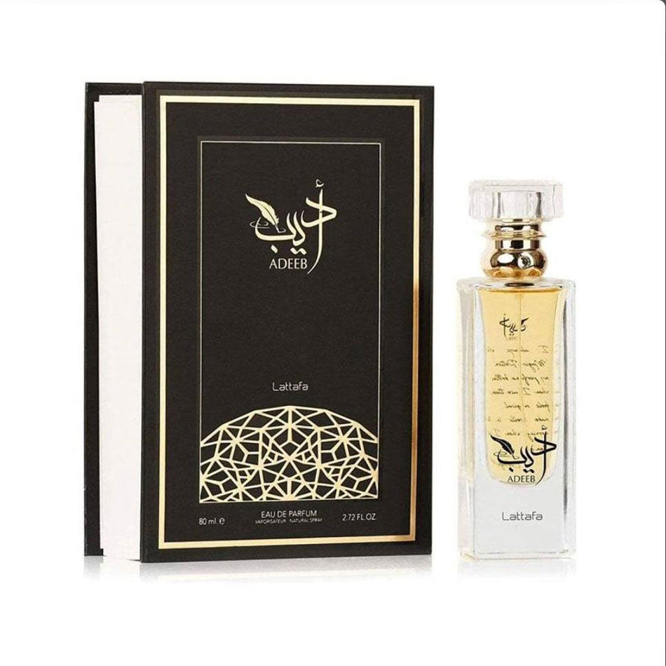 Lattafa ADEEB , 80 ml unisex EDP perfume for men and women, Arabic Dubai Fragrance