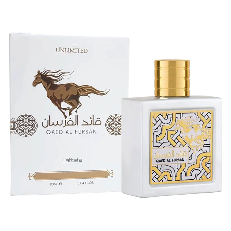 Lattafa QAED AL FURSAN UNLIMITED WHITE perfume, for Unisex, Premium quality Dubai Arabic fragrance edp - 100 ml