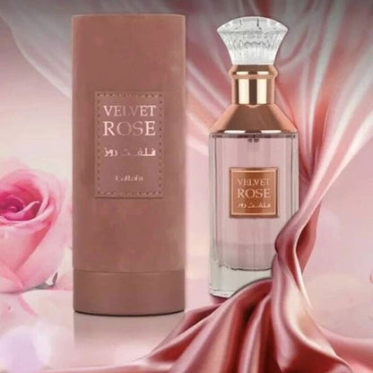 Lattafa Original refreshing VELVET ROSE perfume, for Women, Premium quality Dubai Arabic fragrance edp - 100 ml