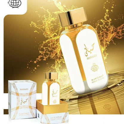 Lattafa HAYAATI Gold, 100 ml unisex EDP perfume for men and women, Arabic Dubai Fragrance