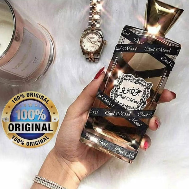 Lattafa OUD MOOD, 100 ml unisex EDP perfume for men and women, Arabic Dubai Fragrance