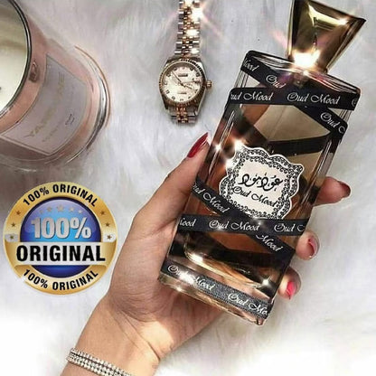 Lattafa OUD MOOD, 100 ml unisex EDP perfume for men and women, Arabic Dubai Fragrance