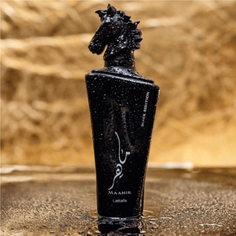 Lattafa MAAHIR Black, 100 ml unisex EDP perfume for men and women, Arabic Dubai Fragrance