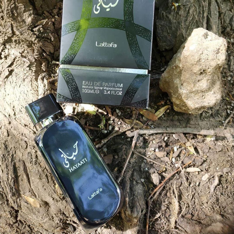 Lattafa HAYAATI Black, 100 ml unisex EDP perfume for men and women, Arabic Dubai Fragrance