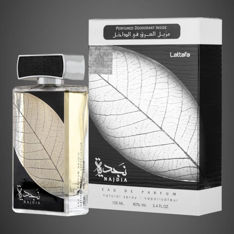Lattafa Original refreshing NAJDIA perfume for Unisex, Premium quality Dubai Arabic fragrance edp - 100 ml