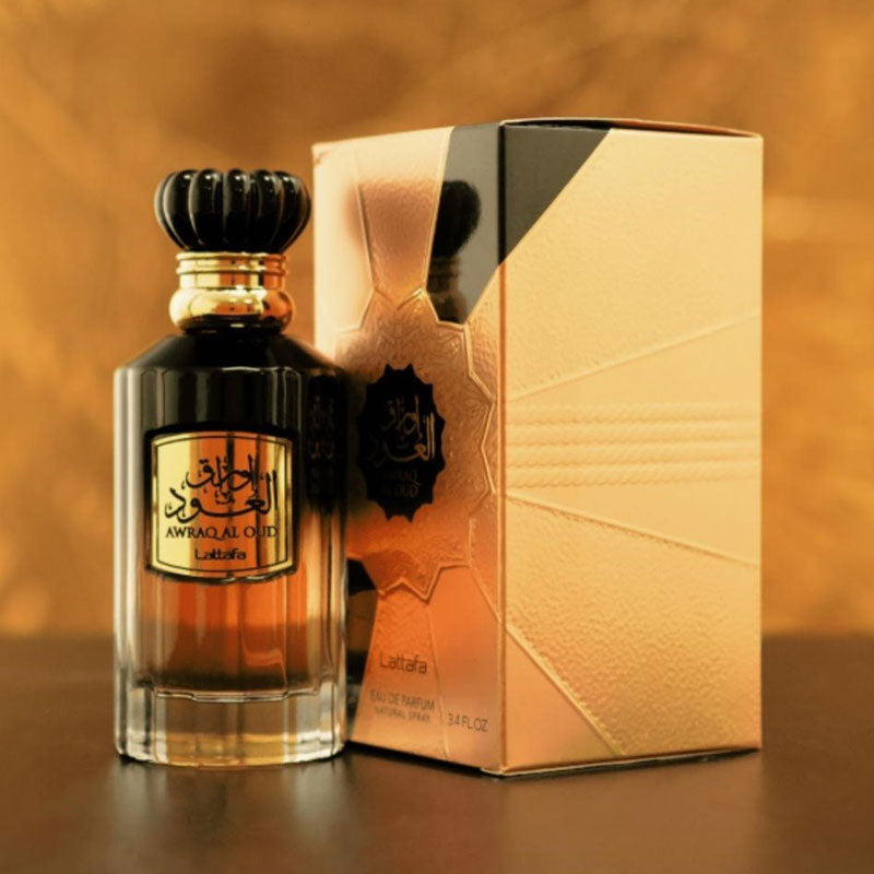 Lattafa Original refreshing perfume AWRAQ AL OUD for Unisex, Premium quality Dubai Arabic fragrance edp - 100 ml