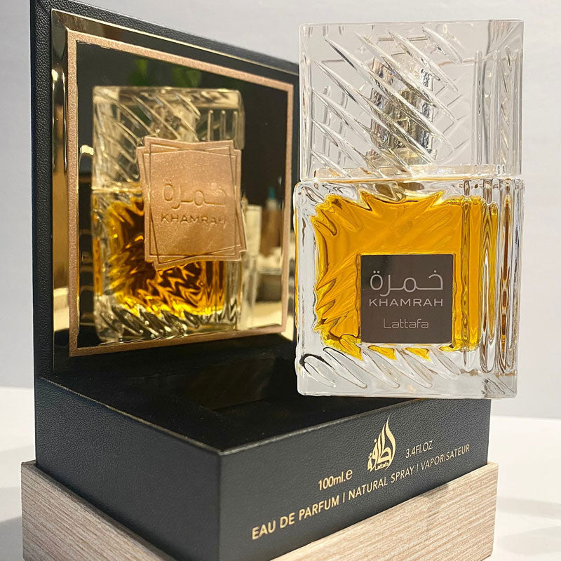 Lattafa Original refreshing perfume KHAMRAH for Unisex, Premium quality Dubai Arabic fragrance edp - 100 ml