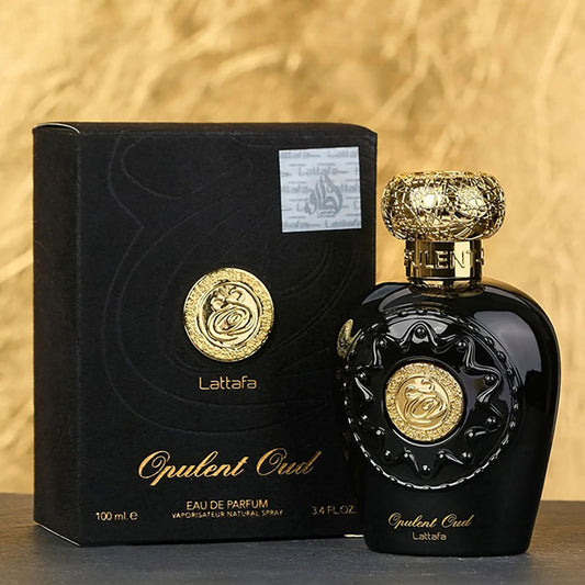 Lattafa OPULENT OUD, 100 ml unisex EDP perfume for men and women, Arabic Dubai Fragrance