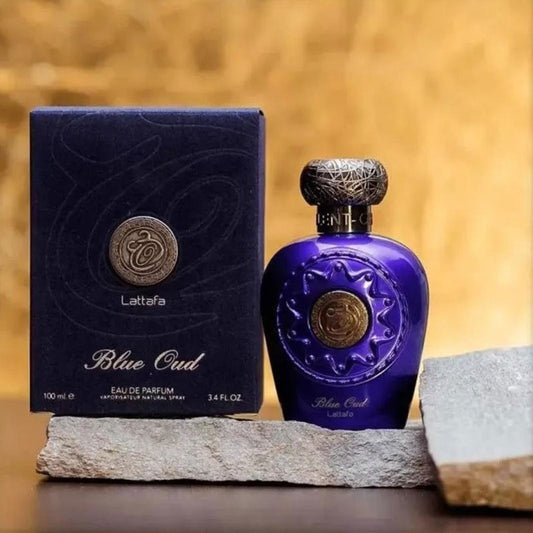 Lattafa BLUE OUD, 100 ml unisex EDP perfume for men and women, Arabic Dubai Fragrance