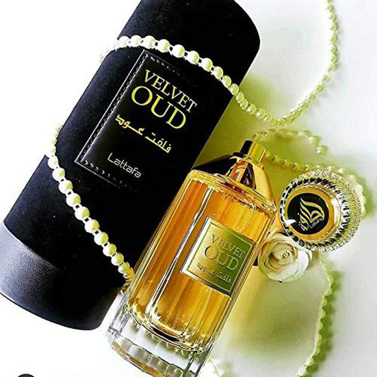 Lattafa Original refreshing VELVET OUD perfume, for Unisex, Premium quality Dubai Arabic fragrance edp - 100 ml