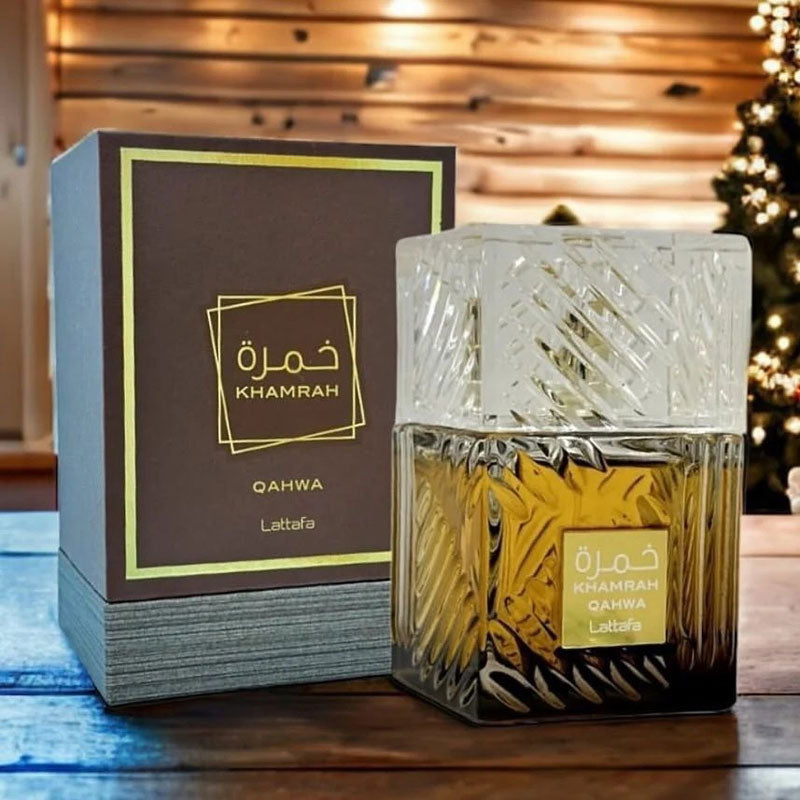 Lattafa Original refreshing perfume KHAMRAH QAHWA for Unisex, Premium quality Dubai Arabic fragrance edp - 100 ml