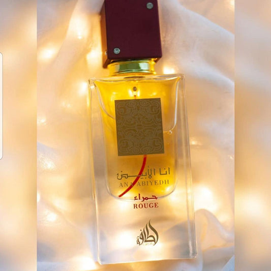 Lattafa ANA ABIYEDH ROUGE Rouge, 60 ml unisex EDP perfume for men and women, Arabic Dubai Fragrance