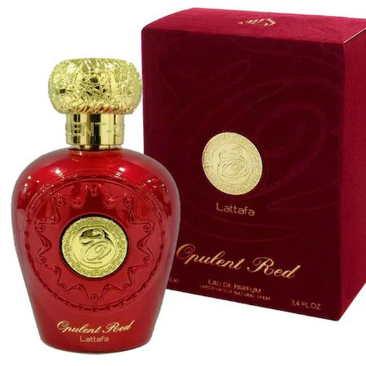Lattafa OPULENT RED, 100 ml unisex EDP perfume for men and women, Arabic Dubai Fragrance