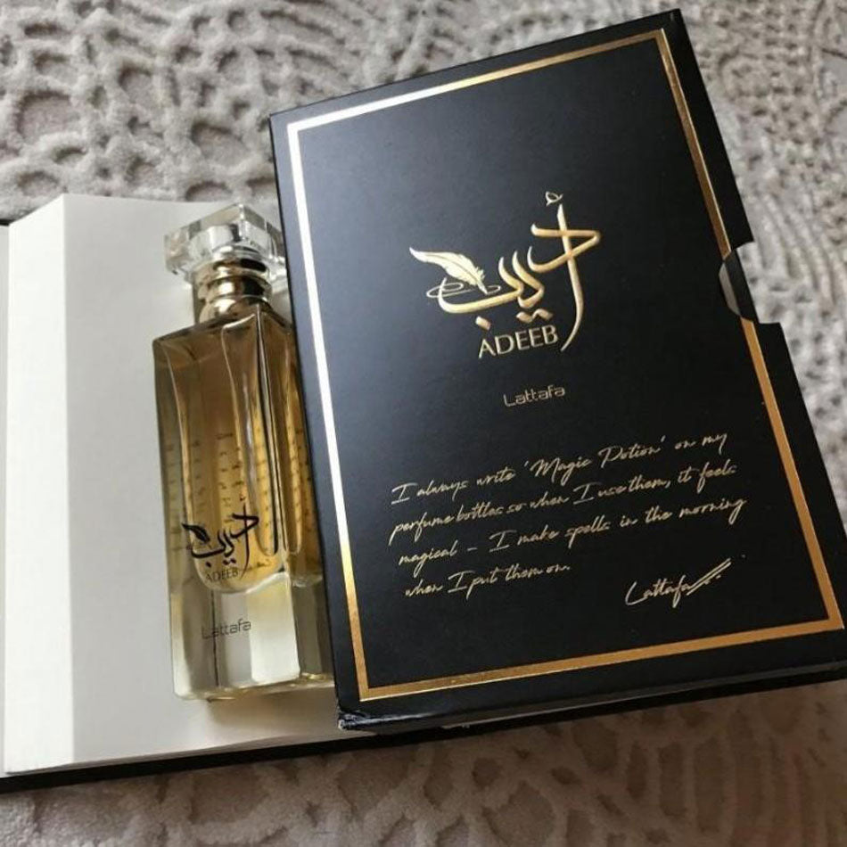 Lattafa ADEEB , 80 ml unisex EDP perfume for men and women, Arabic Dubai Fragrance