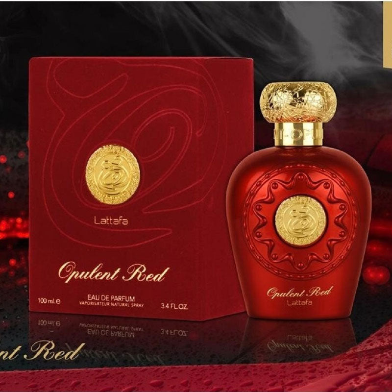 Lattafa OPULENT RED, 100 ml unisex EDP perfume for men and women, Arabic Dubai Fragrance