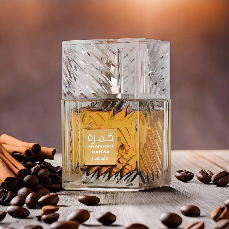 Lattafa Original refreshing perfume KHAMRAH QAHWA for Unisex, Premium quality Dubai Arabic fragrance edp - 100 ml