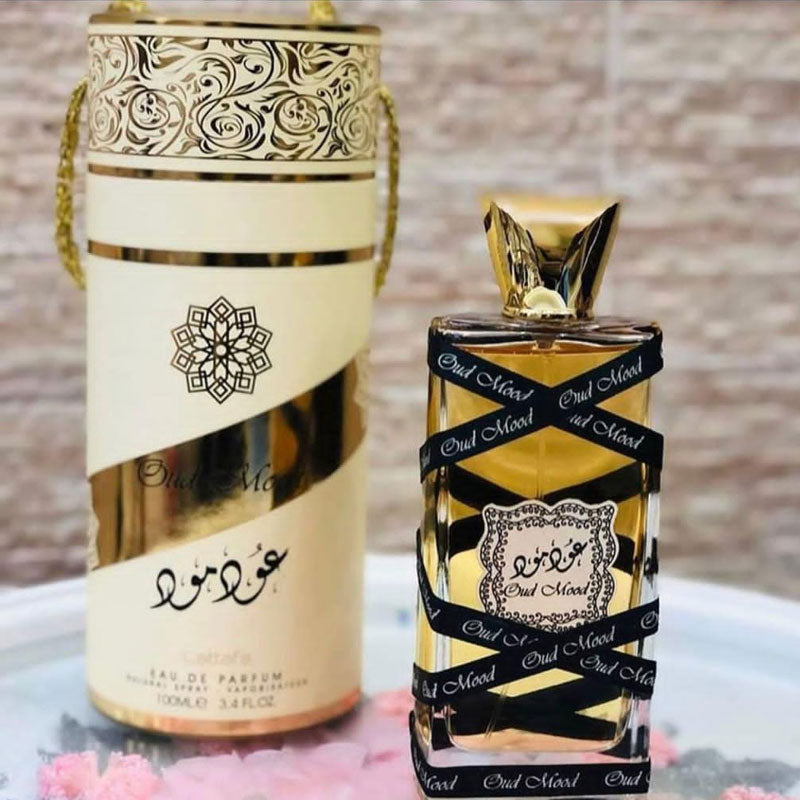 Lattafa OUD MOOD, 100 ml unisex EDP perfume for men and women, Arabic Dubai Fragrance