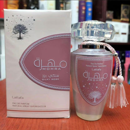 Lattafa Original refreshing MOHRA SILKY ROSE perfume, for Women, Premium quality Dubai Arabic fragrance edp - 100 ml